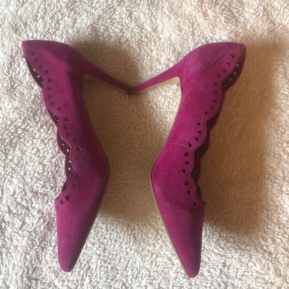Winona Pink Suede Heels from Dune London - Picture 2 of 5